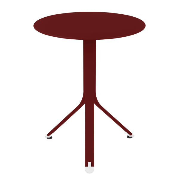Rest'o Cafe Outdoor Round Table 60cm By Fermob in Chilli