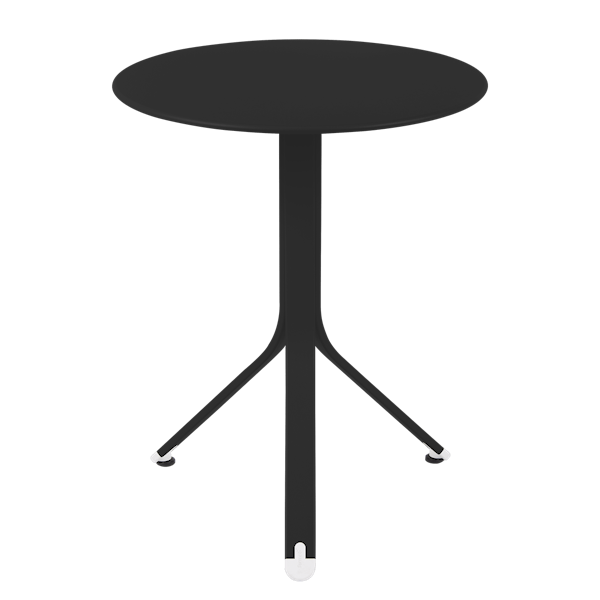 Rest'o Cafe Outdoor Round Table 60cm By Fermob in Liquorice