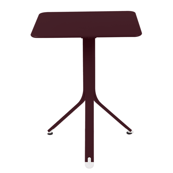Rest'o Cafe Outdoor Square Table 57 x 57cm By Fermob in Black Cherry