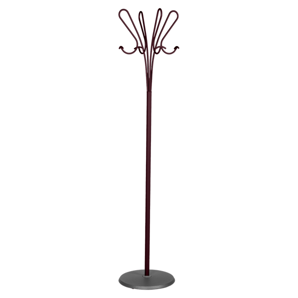 Accroche Coeurs Coat Stand By Fermob in Black Cherry