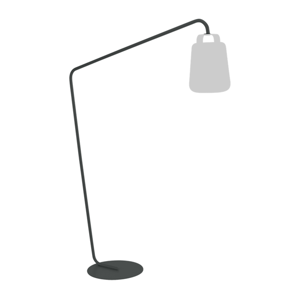 Balad Outdoor Lamp Offset Stand By Fermob in Anthracite