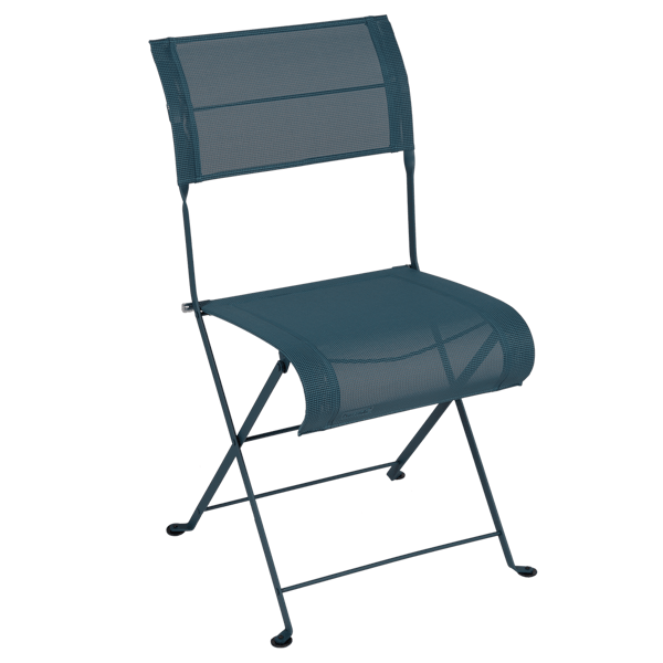 Dune Folding Outdoor Chair By Fermob in Acapulco Blue