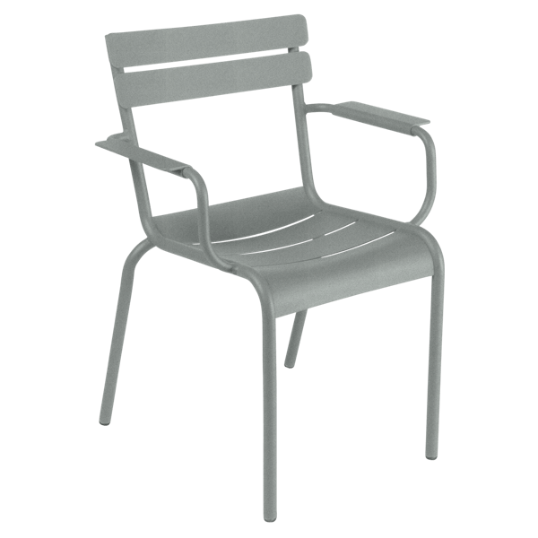 Luxembourg Outdoor Armchair By Fermob in Lapilli Grey