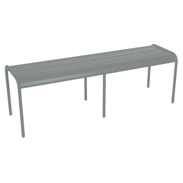 Luxembourg Outdoor Dining Bench By Fermob in Lapilli Grey