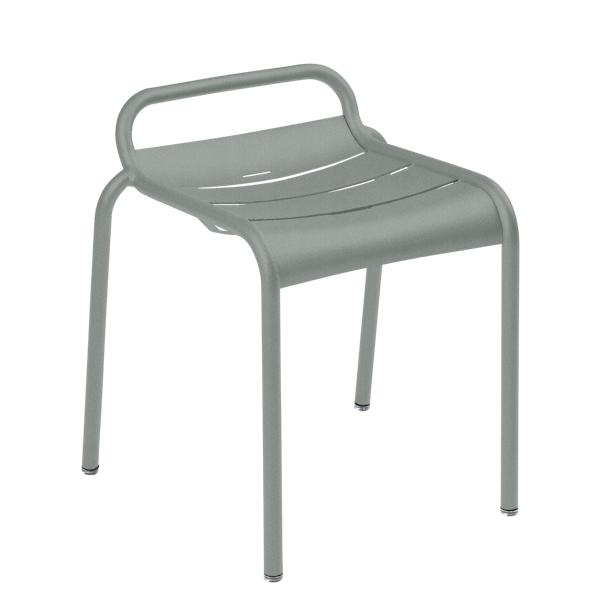 Luxembourg Outdoor Dining Stool By Fermob in Lapilli Grey