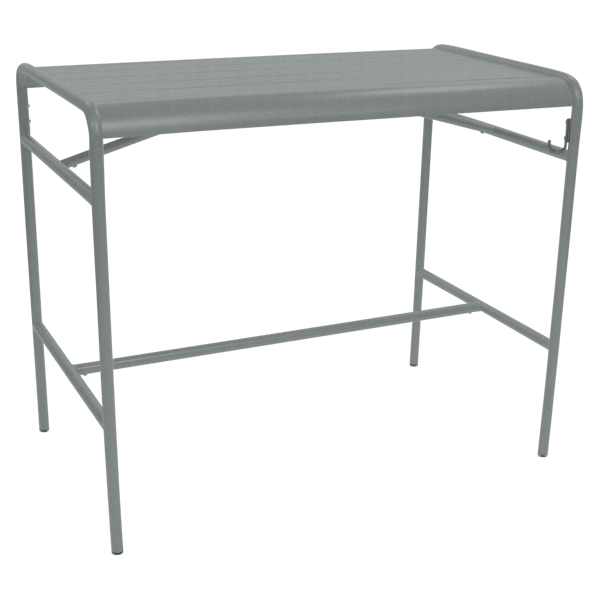 Luxembourg Outdoor High Table 126 x 73cm By Fermob in Lapilli Grey