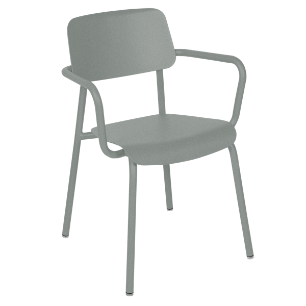 Studie Outdoor Dining Armchair By Fermob in Lapilli Grey