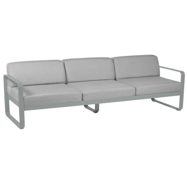 Bellevie 3 Seater Outdoor Sofa By Fermob in Lapilli Grey