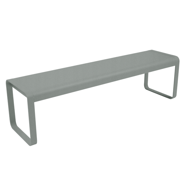 Bellevie Outdoor Dining Bench By Fermob in Lapilli Grey