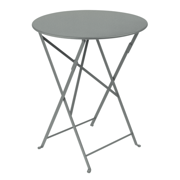 Bistro Outdoor Folding Table Round 60cm By Fermob in Lapilli Grey