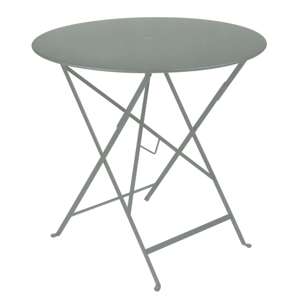 Bistro Outdoor Folding Table Round 77cm By Fermob in Lapilli Grey