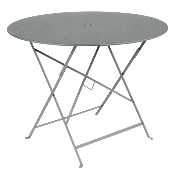 Bistro Outdoor Folding Table Round 96cm By Fermob in Lapilli Grey