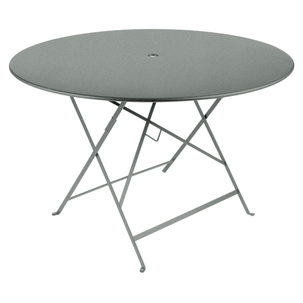 Bistro Outdoor Folding Table Round 117cm By Fermob in Lapilli Grey