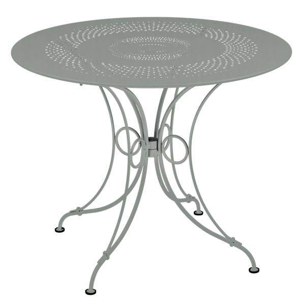 1900 Garden Dining Table Round 96cm By Fermob in Lapilli Grey