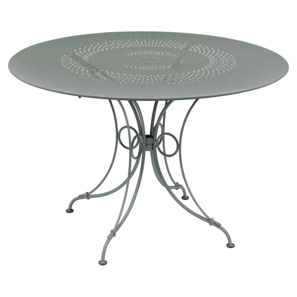 1900 Garden Dining Table Round 117cm By Fermob in Lapilli Grey