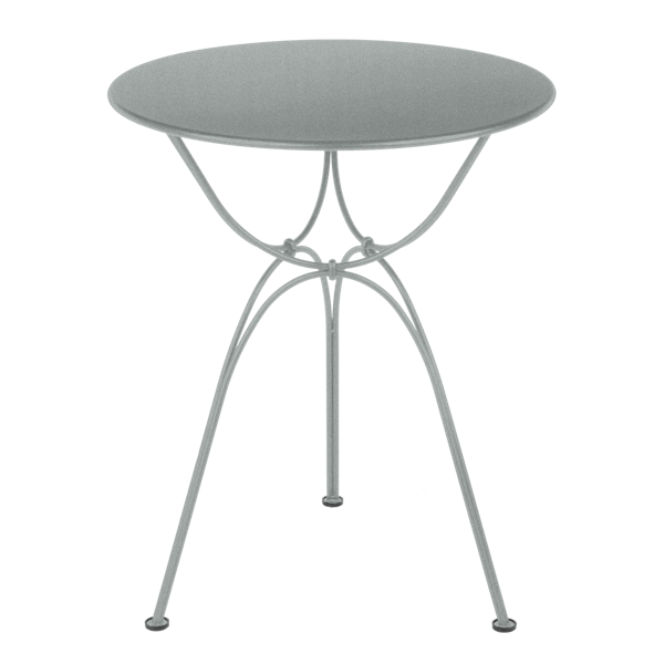 Airloop Garden Dining Round Table 60cm By Fermob in Lapilli Grey