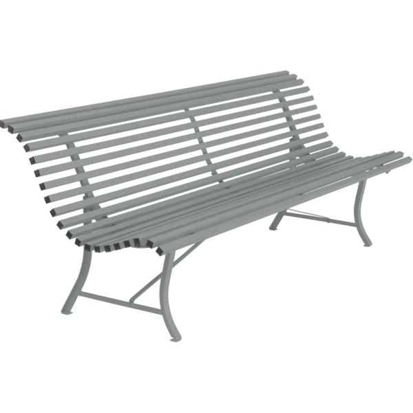 Louisiane Garden Bench 200cm By Fermob in Lapilli Grey