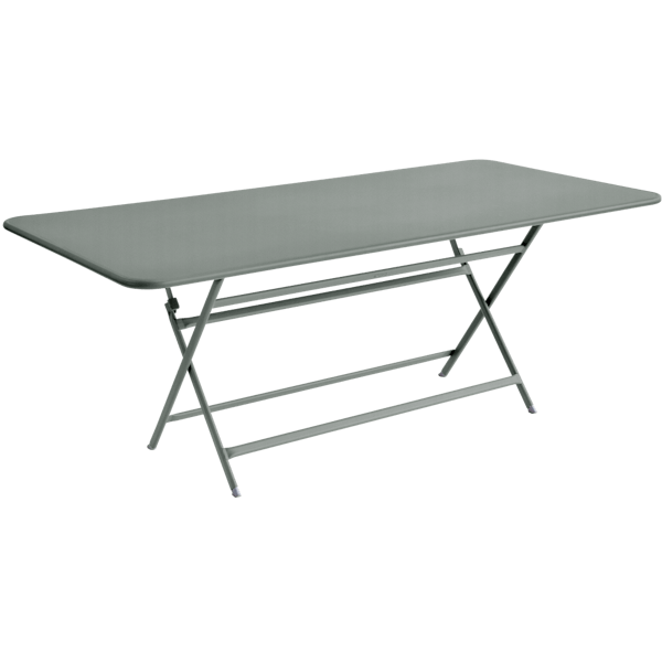 Caractere Large Folding Outdoor Dining Table 190 x 90cm By Fermob in Lapilli Grey