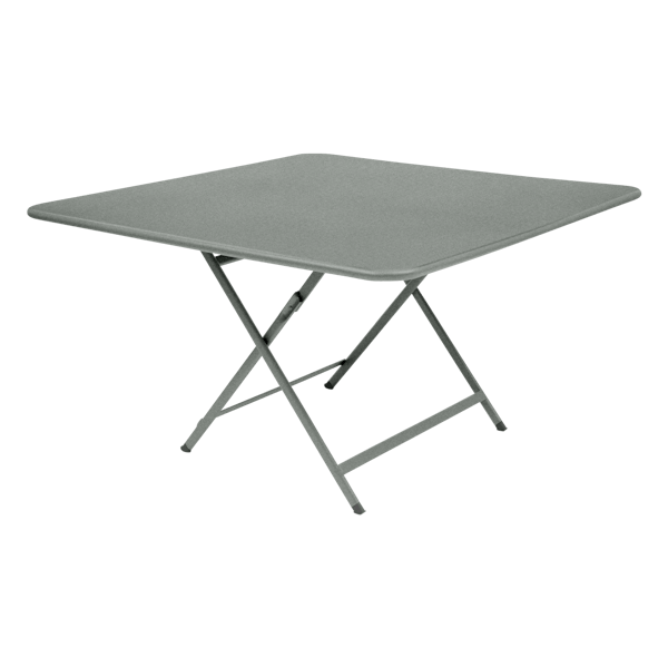 Caractere Large Square Folding Outdoor Dining Table By Fermob in Lapilli Grey