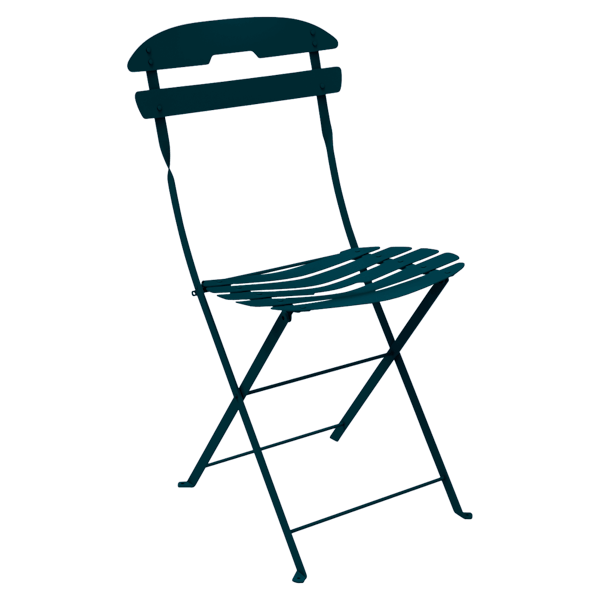 La Mome Outdoor Folding Chair By Fermob in Acapulco Blue