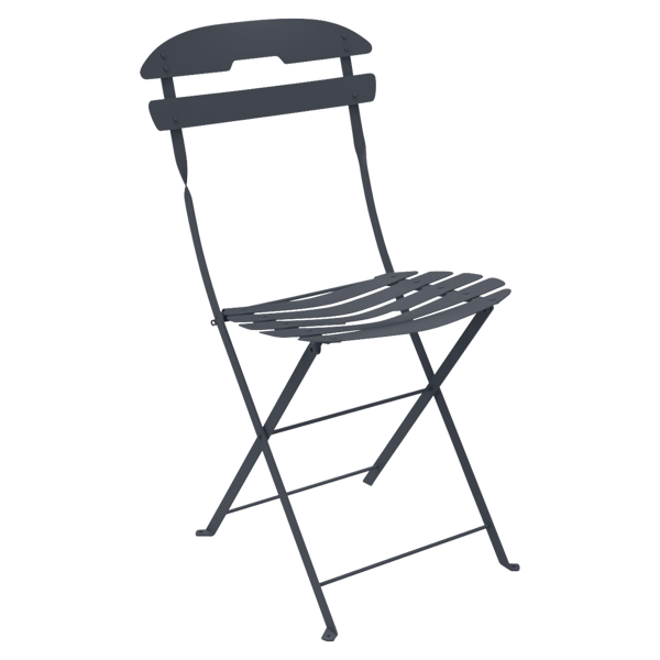 La Mome Outdoor Folding Chair By Fermob in Anthracite