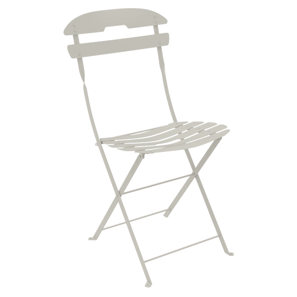 La Mome Outdoor Folding Chair By Fermob in Clay Grey