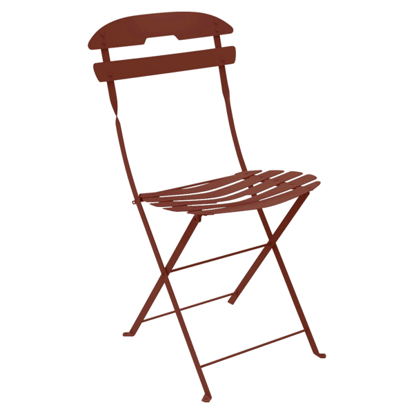 La Mome Outdoor Folding Chair By Fermob in Red Ochre