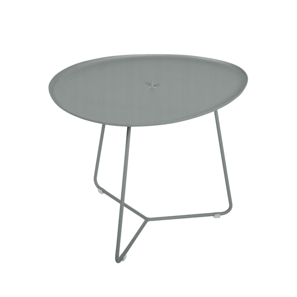 Cocotte Outdoor Side Table with Removable Top By Fermob in Lapilli Grey