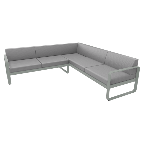 Bellevie Outdoor Modular Composition 2A By Fermob in Lapilli Grey