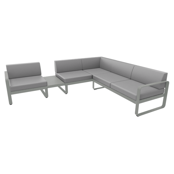 Bellevie Outdoor Modular Composition 3A By Fermob in Lapilli Grey
