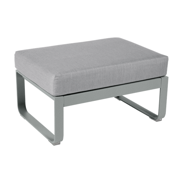 Bellevie Outdoor Modular 1 Seater Ottoman By Fermob in Lapilli Grey