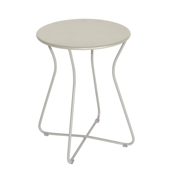 Cocotte Outdoor Metal Stool 45cm By Fermob in Clay Grey