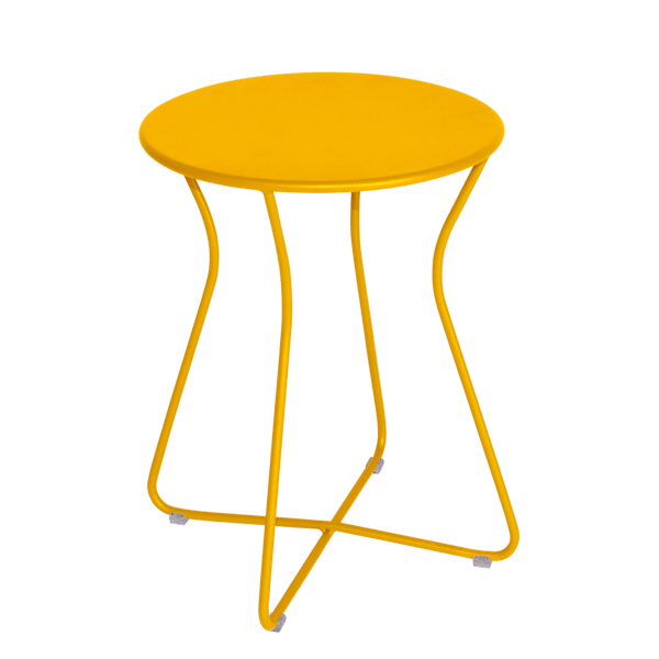 Cocotte Outdoor Metal Stool 45cm By Fermob in Honey