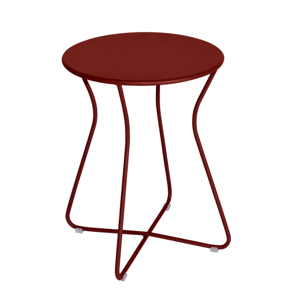 Cocotte Outdoor Metal Stool 45cm By Fermob in Chilli