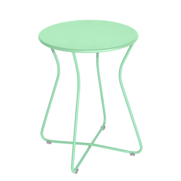 Cocotte Outdoor Metal Stool 45cm By Fermob in Opaline Green