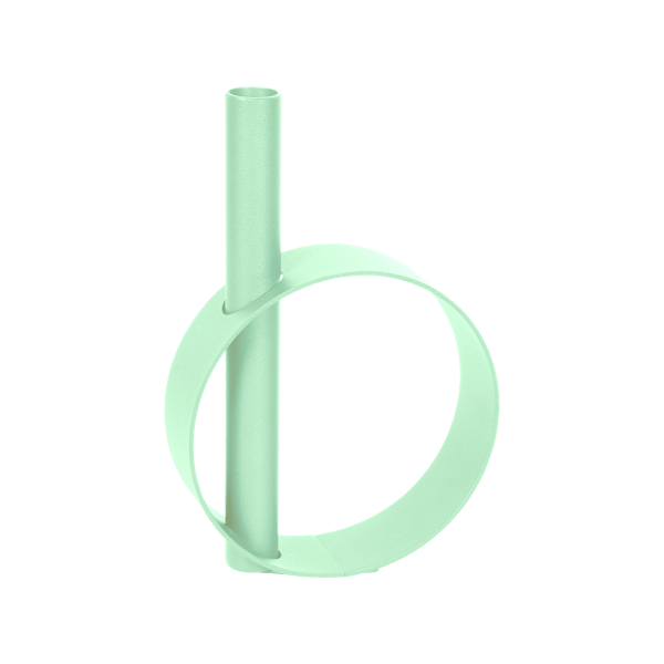 Ios Single Stem Metal Vase By Fermob in Opaline Green