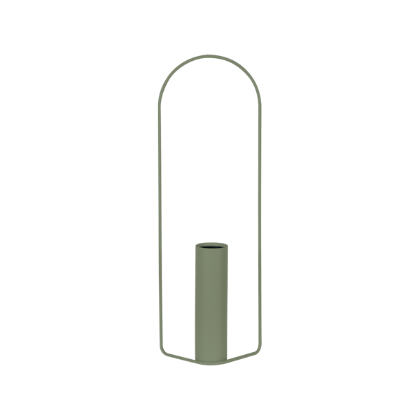 Itac Cylindrical Metal Vase 76cm By Fermob in Cactus