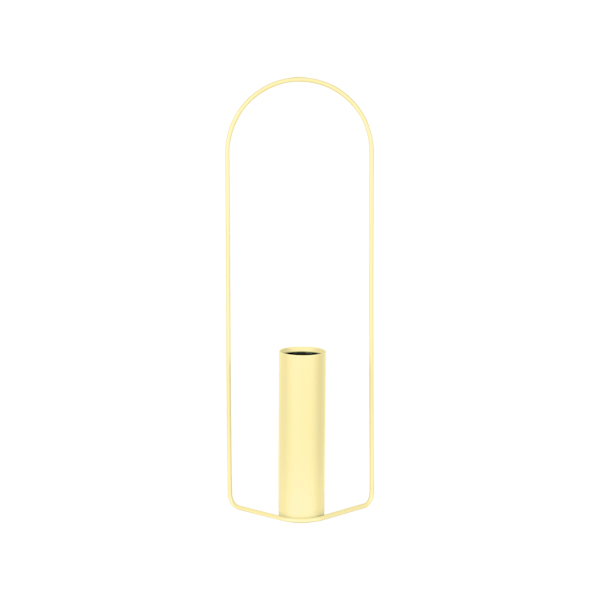 Itac Cylindrical Metal Vase 76cm By Fermob in Frosted Lemon