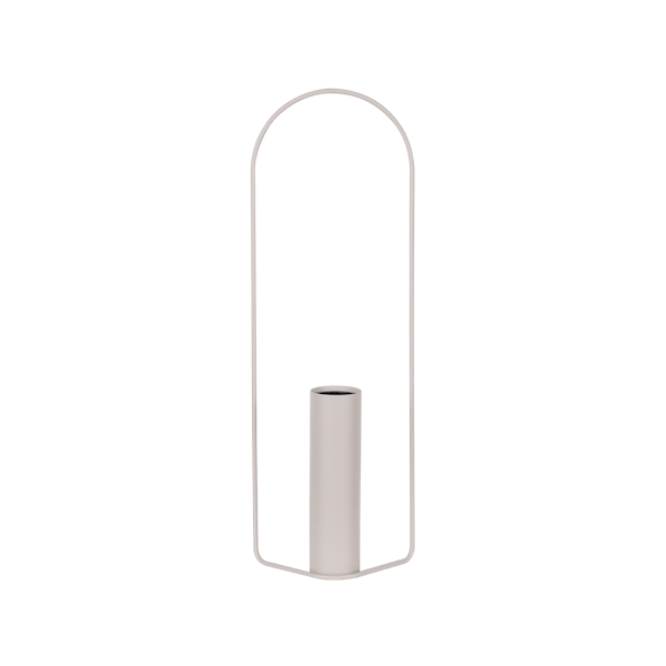 Itac Cylindrical Metal Vase 76cm By Fermob in Clay Grey