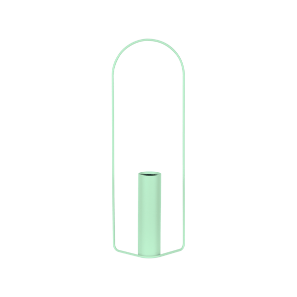 Itac Cylindrical Metal Vase 76cm By Fermob in Opaline Green
