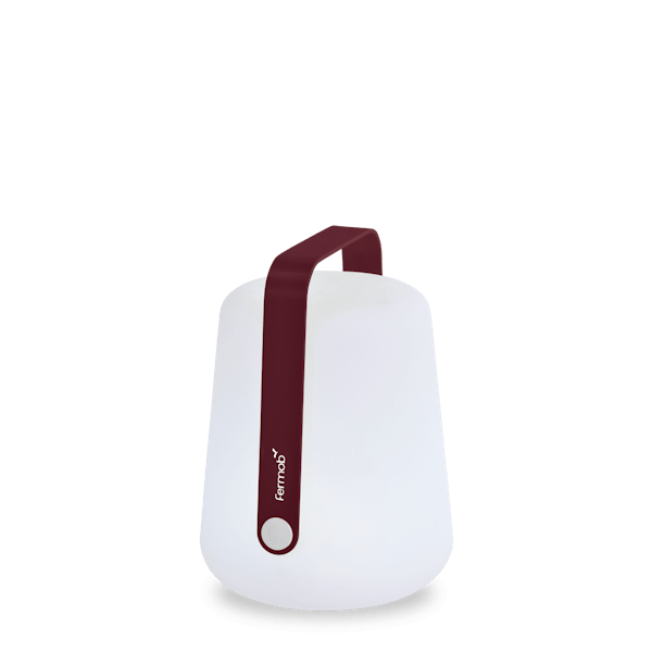 Balad Portable Outdoor Lamp 25cm By Fermob in Black Cherry