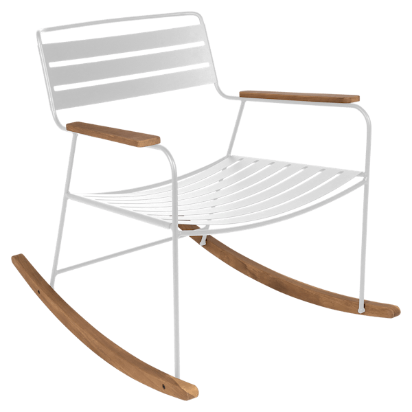 Surprising Outdoor Rocking Chair By Fermob in Cotton White