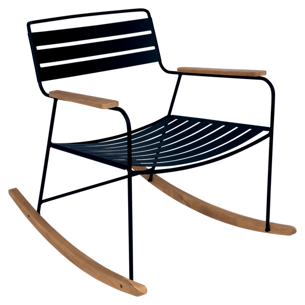 Surprising Outdoor Rocking Chair By Fermob in Deep Blue