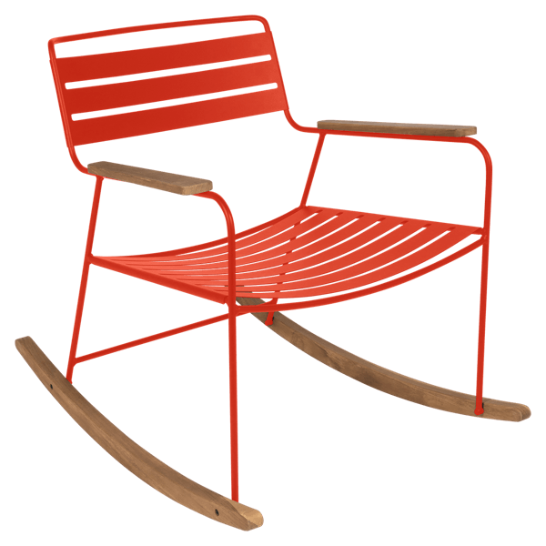 Surprising Outdoor Rocking Chair By Fermob in Capucine