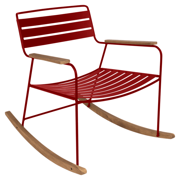 Surprising Outdoor Rocking Chair By Fermob in Poppy