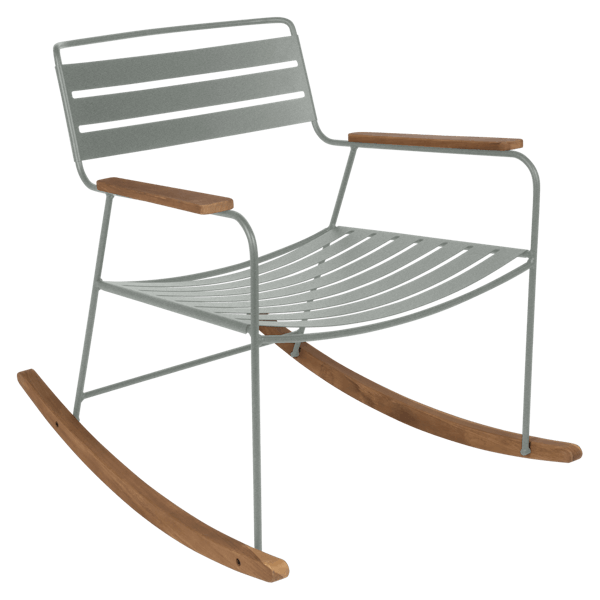 Surprising Outdoor Rocking Chair By Fermob in Lapilli Grey