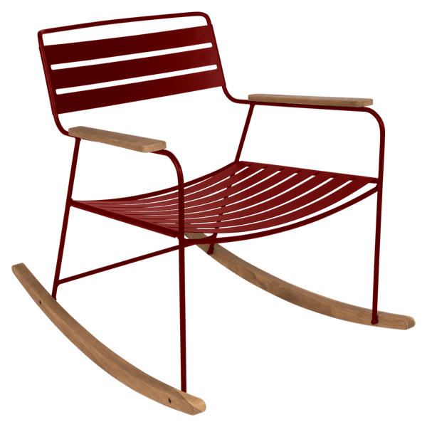 Surprising Outdoor Rocking Chair By Fermob in Chilli