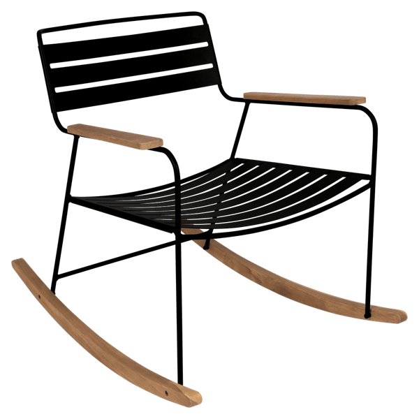 Surprising Outdoor Rocking Chair By Fermob in Liquorice