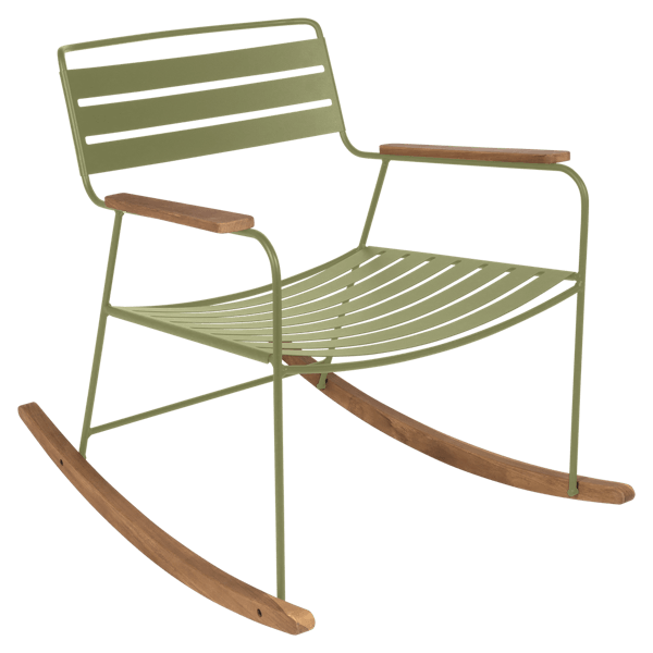 Surprising Outdoor Rocking Chair By Fermob in Willow Green