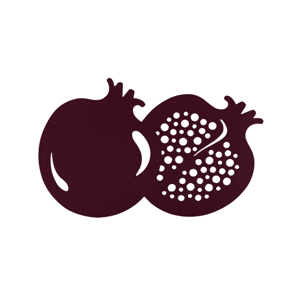 Pomegranate Outdoor Trivet By Fermob in Black Cherry